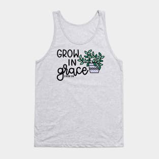 Grow In Grace Succulent Plant Christian Faith Cute Tank Top